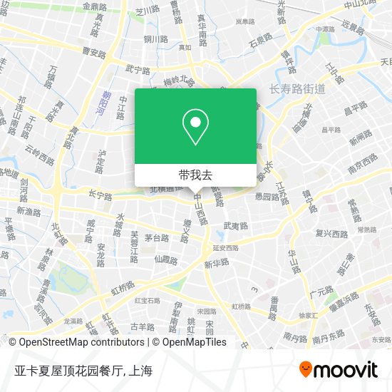 亚卡夏屋顶花园餐厅地图