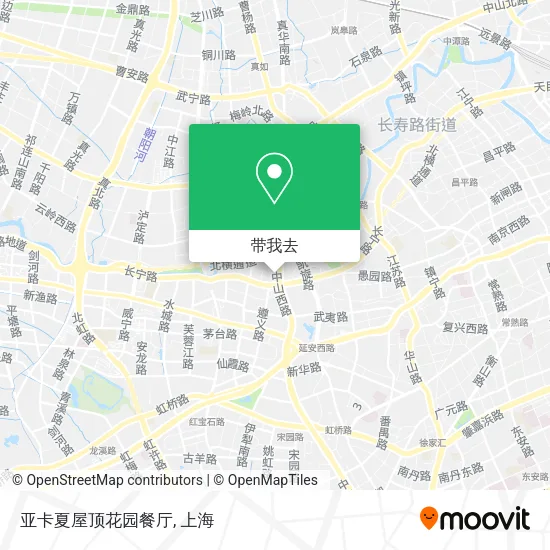 亚卡夏屋顶花园餐厅地图