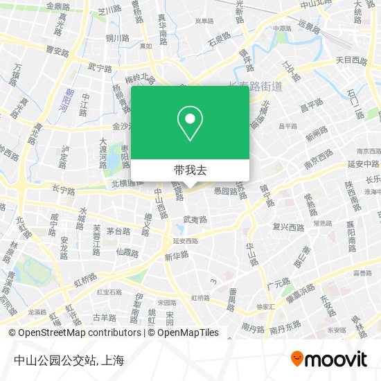 中山公园公交站地图