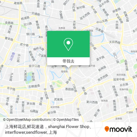 上海鲜花店,鲜花速递，shanghai Flower Shop、interflower,sendflower地图