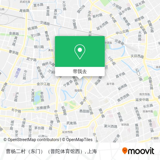 曹杨二村（东门）（普陀体育馆西）地图
