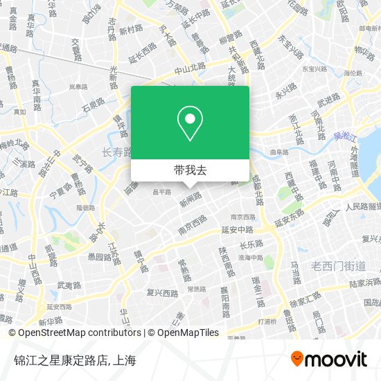 锦江之星康定路店地图