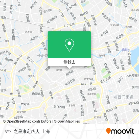 锦江之星康定路店地图