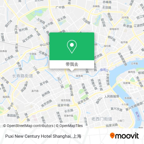 Puxi New Century Hotel Shanghai地图