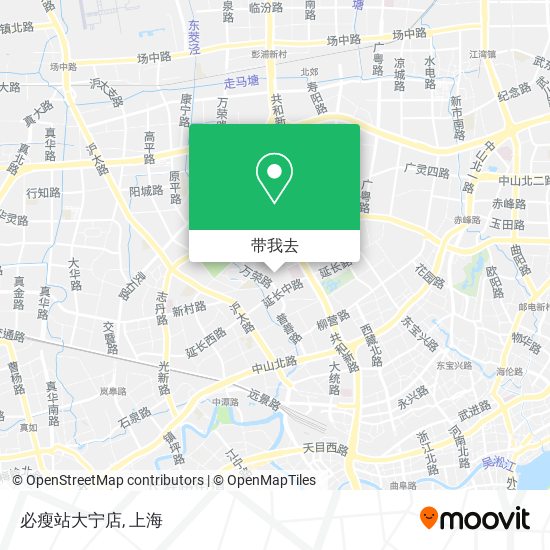 必瘦站大宁店地图