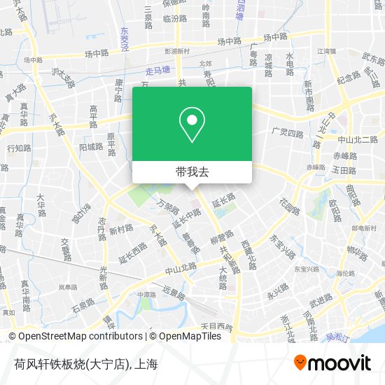 荷风轩铁板烧(大宁店)地图