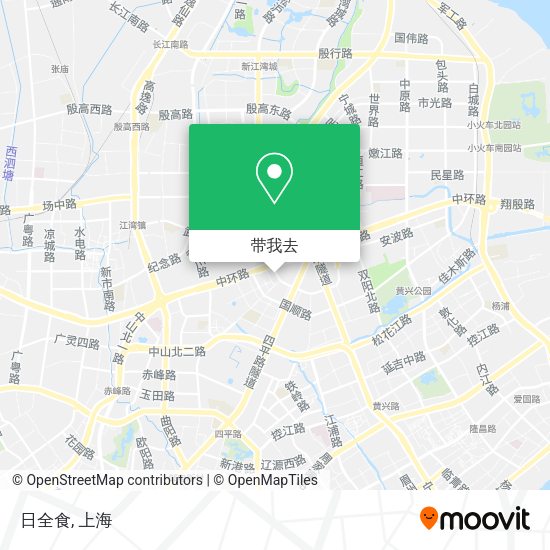 日全食地图