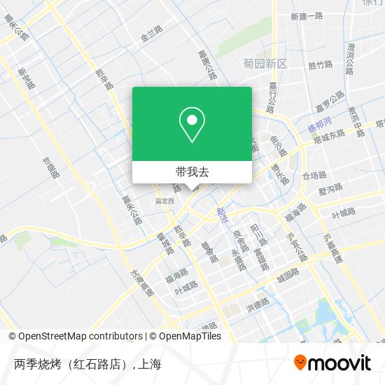 两季烧烤（红石路店）地图