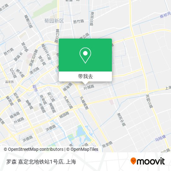 罗森 嘉定北地铁站1号店地图