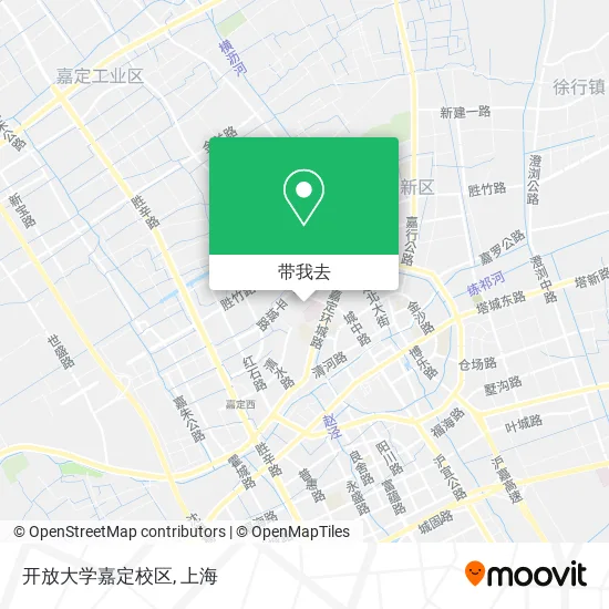 开放大学嘉定校区地图