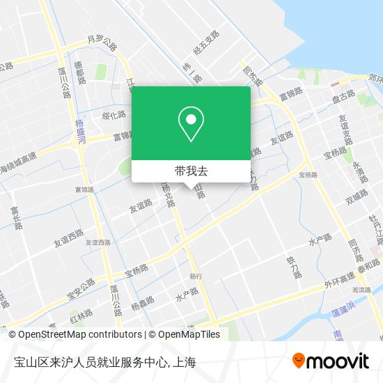 宝山区来沪人员就业服务中心地图