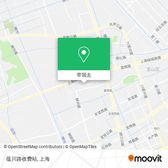 蕴川路收费站地图