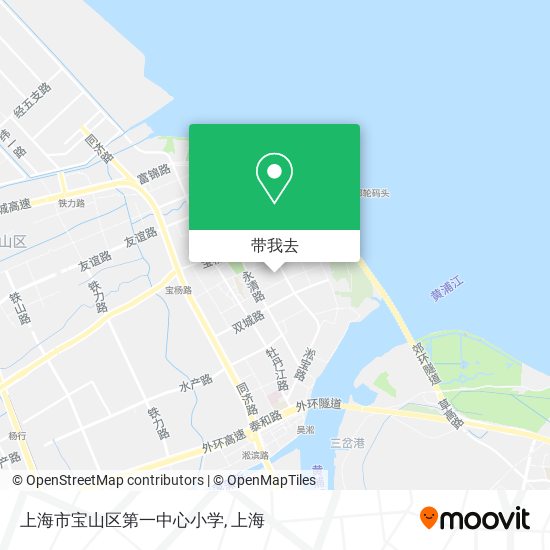 上海市宝山区第一中心小学地图