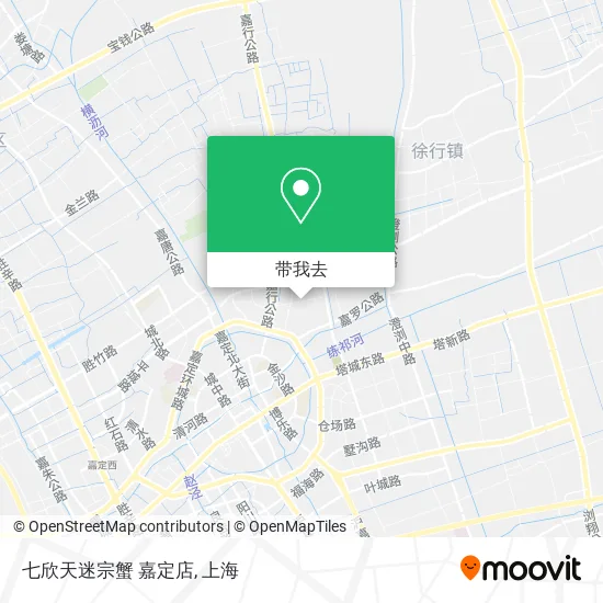 七欣天迷宗蟹 嘉定店地图