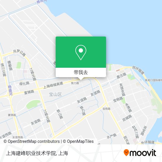 上海建峰职业技术学院地图