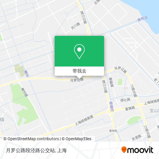 月罗公路段泾路公交站地图
