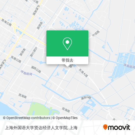 上海外国语大学贤达经济人文学院地图