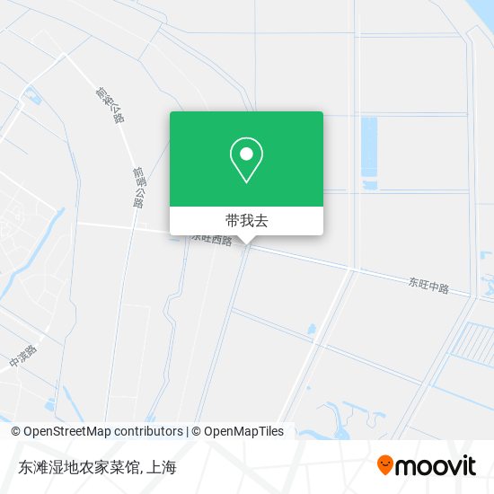 东滩湿地农家菜馆地图