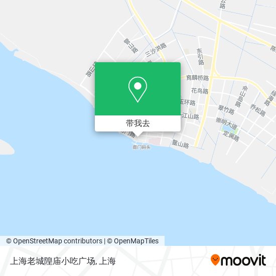 上海老城隍庙小吃广场地图