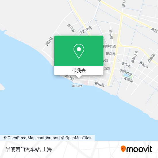 崇明西门汽车站地图