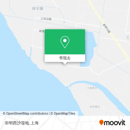 崇明西沙湿地地图