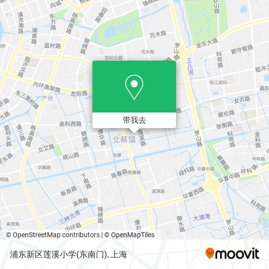 浦东新区莲溪小学(东南门)地图