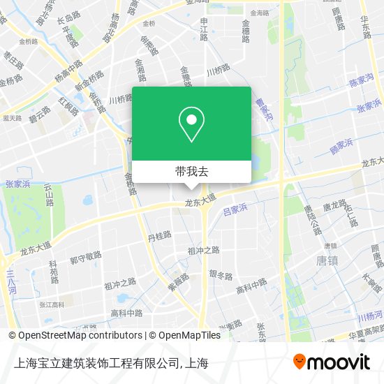 上海宝立建筑装饰工程有限公司地图