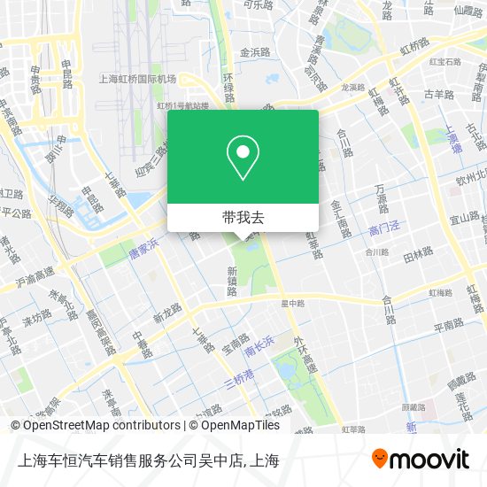 上海车恒汽车销售服务公司吴中店地图