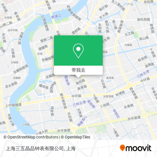 上海三五晶品钟表有限公司地图