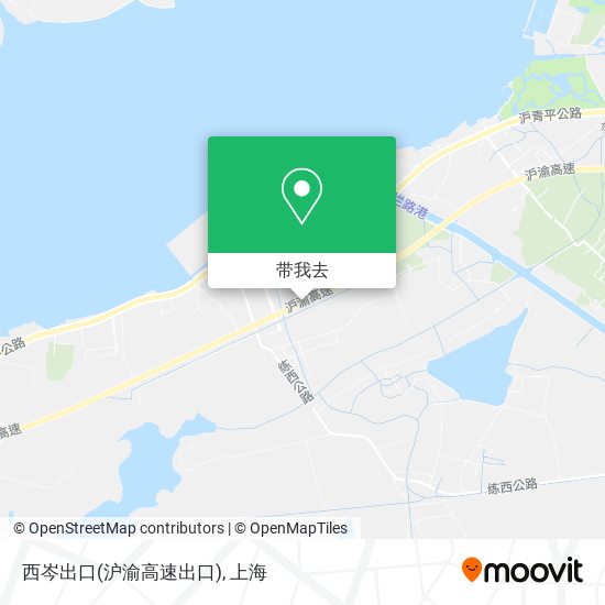 西岑出口(沪渝高速出口)地图