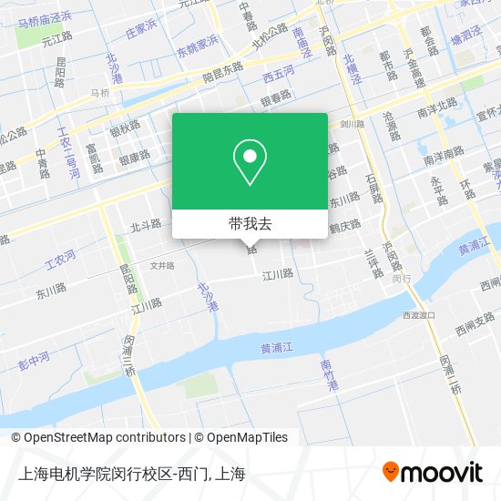 上海电机学院闵行校区-西门地图