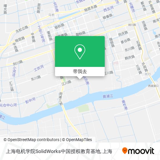 上海电机学院SolidWorks中国授权教育基地地图