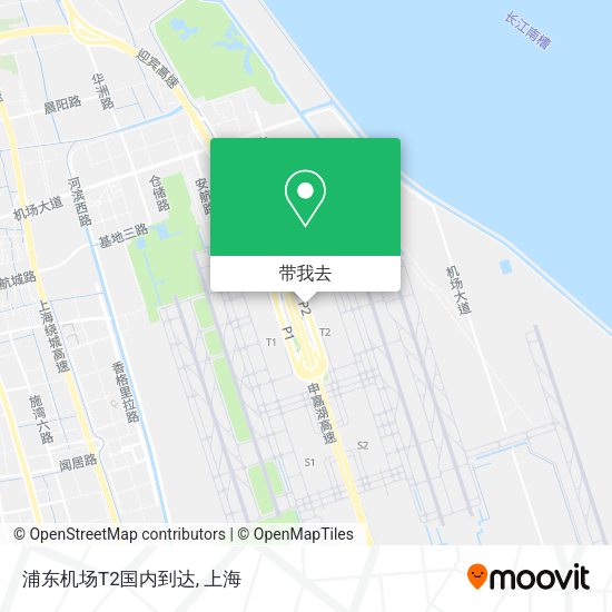 浦东机场T2国内到达地图