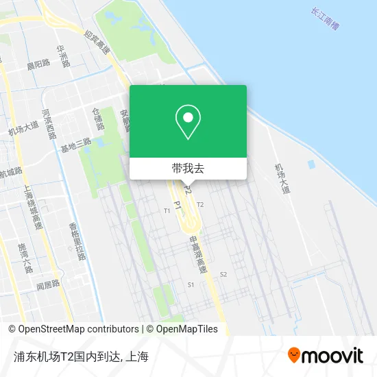 浦东机场T2国内到达地图