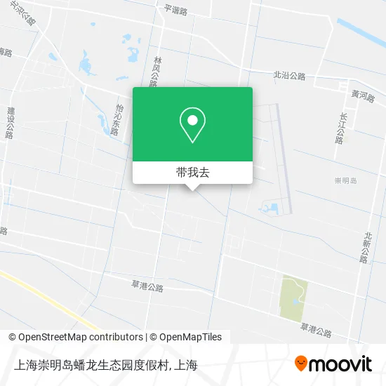 上海崇明岛蟠龙生态园度假村地图