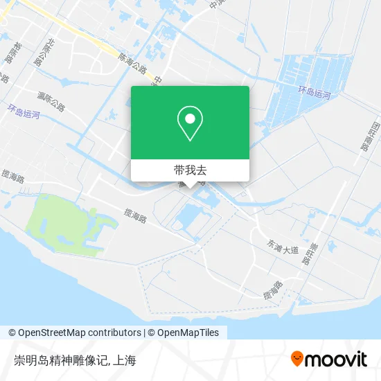 崇明岛精神雕像记地图