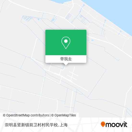 崇明县竖新镇前卫村村民学校地图