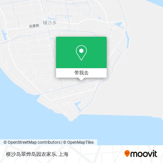 横沙岛翠烨岛园农家乐地图