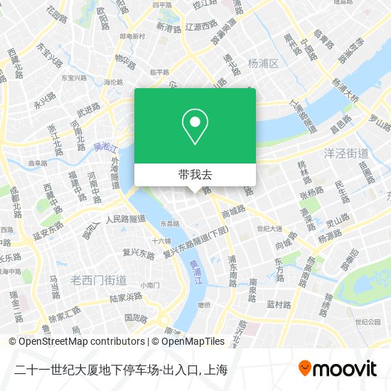 二十一世纪大厦地下停车场-出入口地图