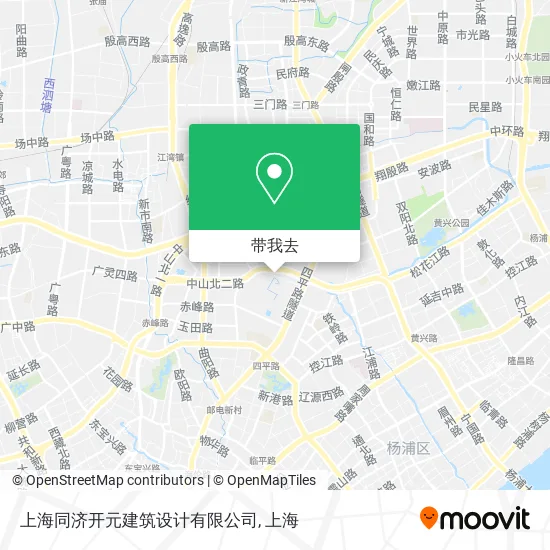 上海同济开元建筑设计有限公司地图