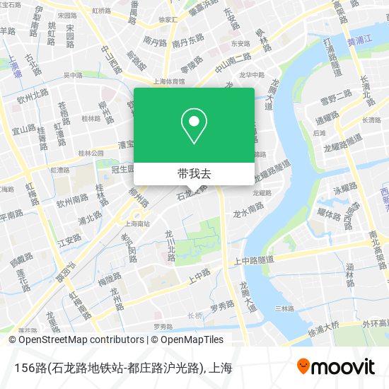156路(石龙路地铁站-都庄路沪光路)地图