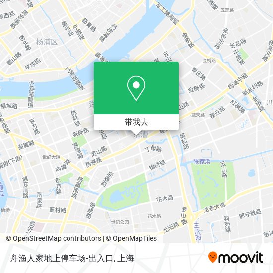 舟渔人家地上停车场-出入口地图