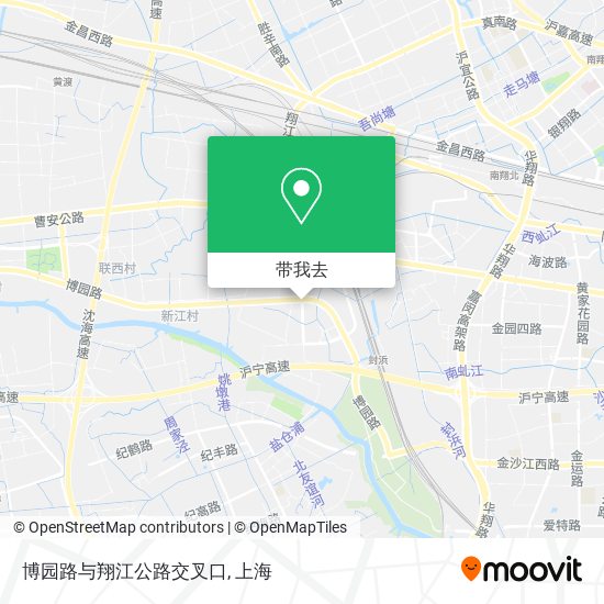 博园路与翔江公路交叉口地图