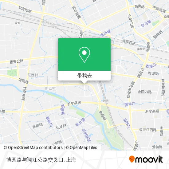 博园路与翔江公路交叉口地图