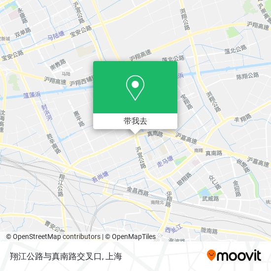 翔江公路与真南路交叉口地图