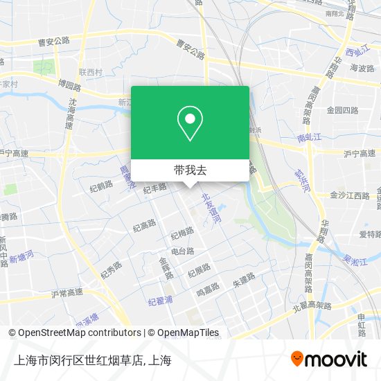 上海市闵行区世红烟草店地图