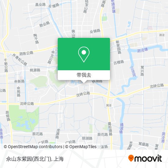 佘山东紫园(西北门)地图