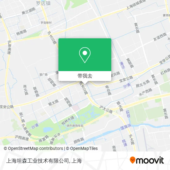上海坦森工业技术有限公司地图