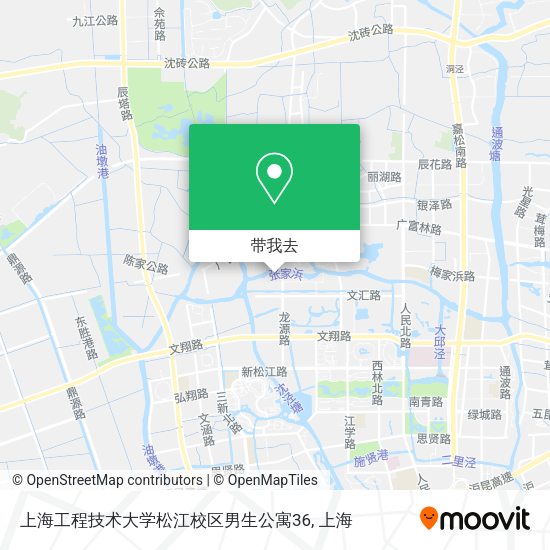 上海工程技术大学松江校区男生公寓36地图