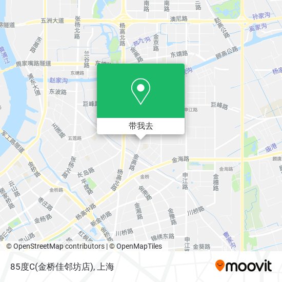 85度C(金桥佳邻坊店)地图